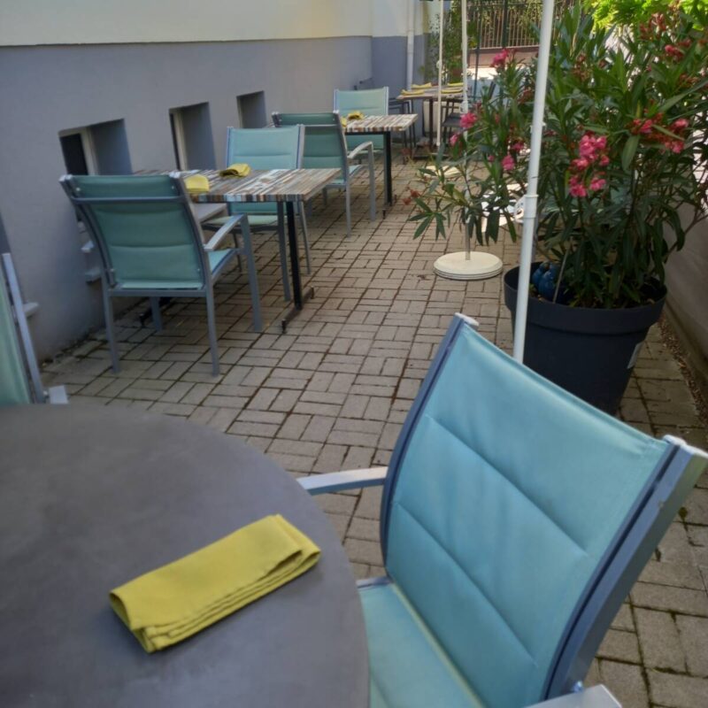 Notre Terrasse ouverte quand le soleil montre le bout de son nez Guebwiller 3